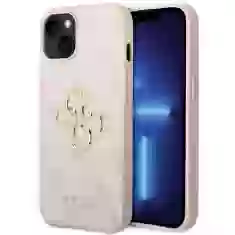 Чехол Guess 4G Big Metal Logo для iPhone 15 Plus Pink (GUHCP15M4GMGPI)