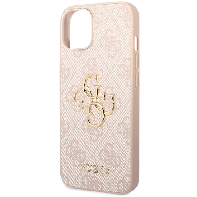 Чехол Guess 4G Big Metal Logo для iPhone 15 Plus Pink (GUHCP15M4GMGPI)