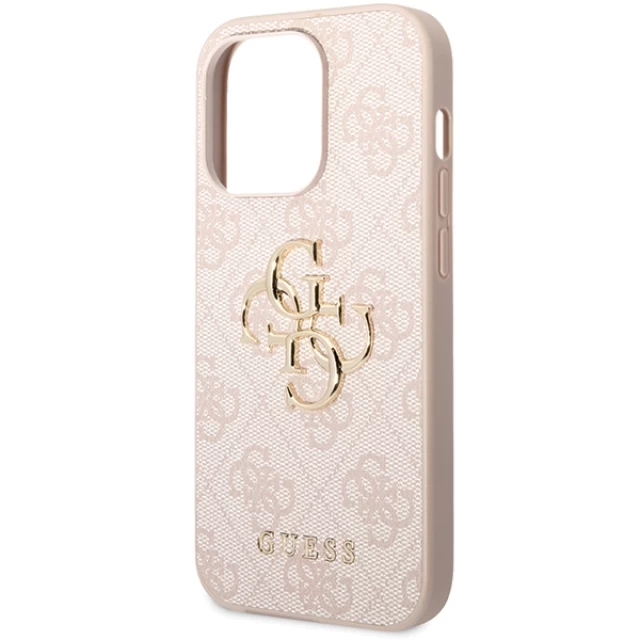 Чехол Guess 4G Big Metal Logo для iPhone 15 Pro Max Pink (GUHCP15X4GMGPI)