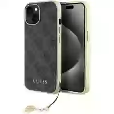Чехол Guess 4G Charms Collection для iPhone 15 Grey (GUHCP15SGF4GGR)