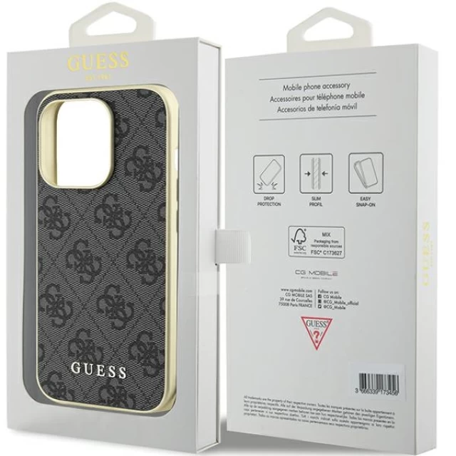 Чохол Guess 4G Charms Collection для iPhone 15 Pro Grey (GUHCP15LGF4GGR)