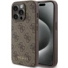 Чохол Guess 4G Metal Gold Logo для iPhone 15 Pro Brown (GUHCP15LG4GFBR)