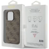 Чохол Guess 4G Metal Gold Logo для iPhone 15 Pro Brown (GUHCP15LG4GFBR)