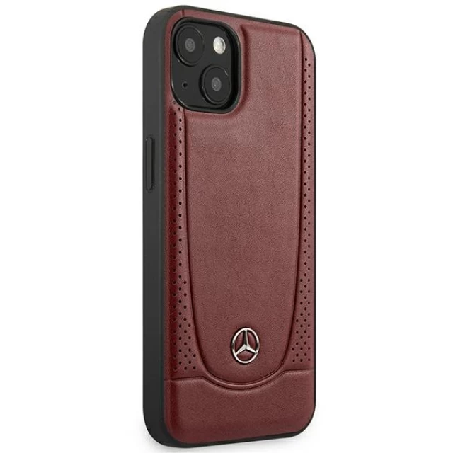 Чехол Mercedes для iPhone 15 Leather Urban Red (MEHCP15SARMRE)