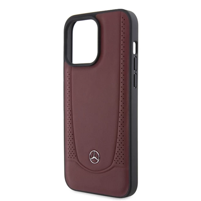 Чехол Mercedes для iPhone 15 Pro Leather Urban Red (MEHCP15LARMRE)