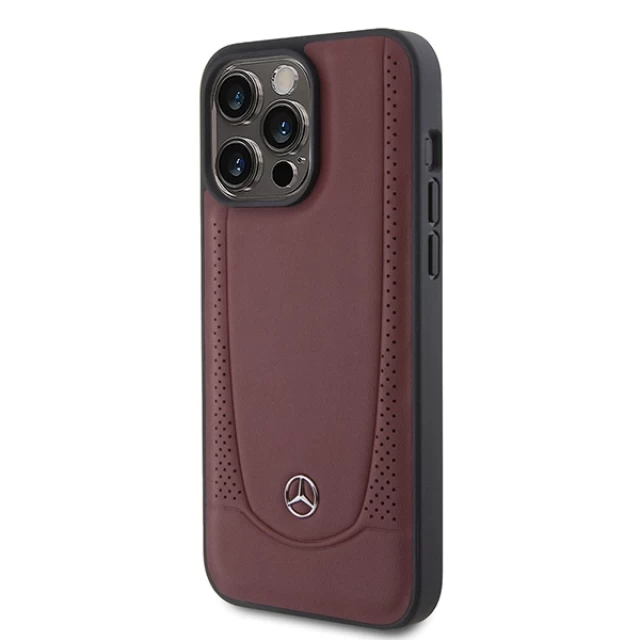 Чохол Mercedes для iPhone 15 Pro Max Leather Urban Red (MEHCP15XARMRE)