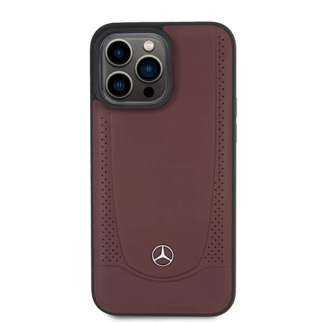 Чохол Mercedes для iPhone 15 Pro Max Leather Urban Red (MEHCP15XARMRE)