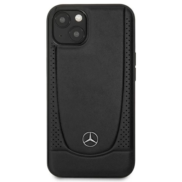 Чехол Mercedes для iPhone 15 Leather Urban Black (MEHCP15SARMBK)