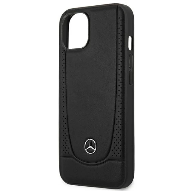 Чехол Mercedes для iPhone 15 Plus Leather Urban Black (MEHCP15MARMBK)