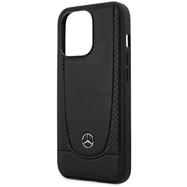 Чехол Mercedes для iPhone 15 Pro Leather Urban Black (MEHCP15LARMBK)
