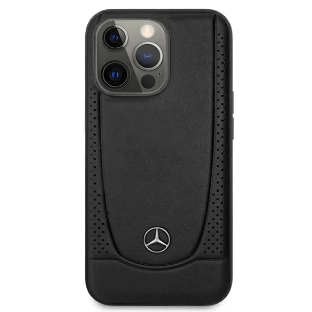 Чехол Mercedes для iPhone 15 Pro Max Leather Urban Black (MEHCP15XARMBK)