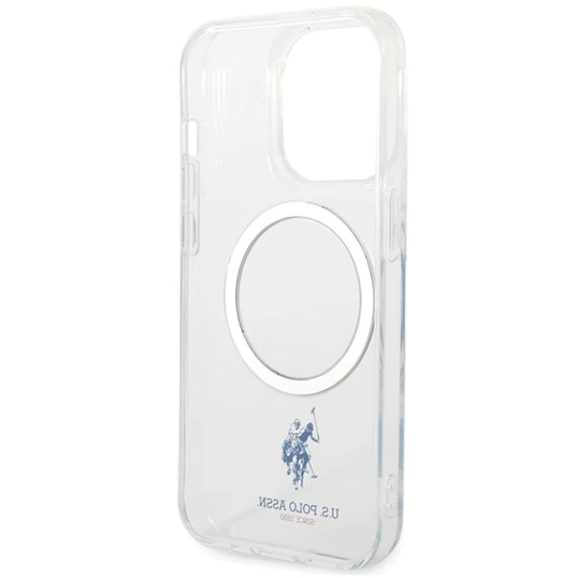 Чохол U.S. Polo Assn. Collection для iPhone 15 Pro Transparent with MagSafe (USHMP15LUCIT)