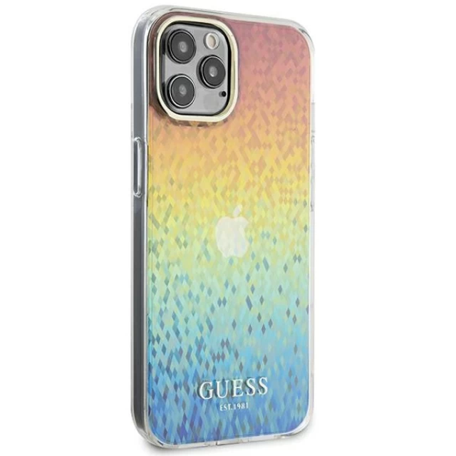 Чехол Guess IML Faceted Mirror Disco Iridescent для iPhone 12 | 12 Pro Multicolour (GUHCP12MHDECMI)