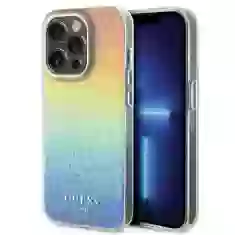 Чехол Guess IML Faceted Mirror Disco Iridescent для iPhone 14 Pro Max Multicolour (GUHCP14XHDECMI)