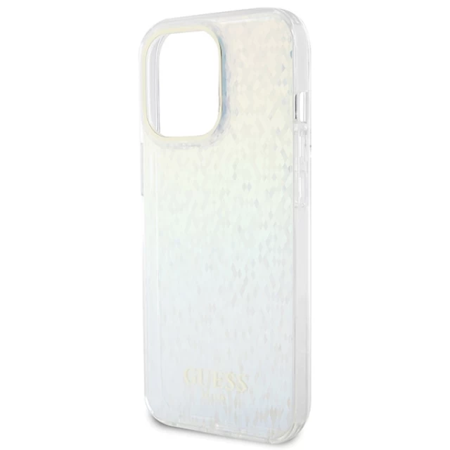 Чехол Guess IML Faceted Mirror Disco Iridescent для iPhone 15 Pro Max Multicolour (GUHCP15XHDECMI)