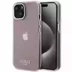 Чохол Guess IML Faceted Mirror Disco Iridescent для iPhone 15 Pink (GUHCP15SHDECMP)