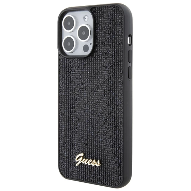 Чохол Guess Disco Metal Script для iPhone 15 Pro Max Black (GUHCP15XPMSDGSK)