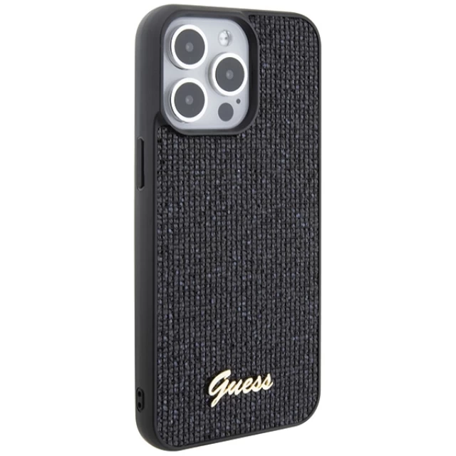 Чохол Guess Disco Metal Script для iPhone 15 Pro Max Black (GUHCP15XPMSDGSK)