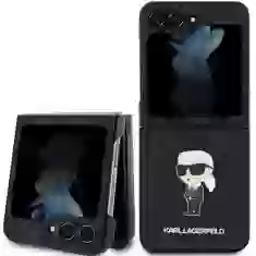 Чохол Karl Lagerfeld Saffiano Monogram Ikonik Pin для Samsung Galaxy Flip5 (F731) Black (KLHCZF5SAPKINPK)