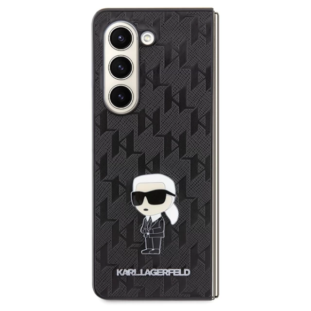 Чохол Karl Lagerfeld Saffiano Monogram Ikonik Pin для Samsung Galaxy Fold5 Black (KLHCZFD5SAPKINPK)