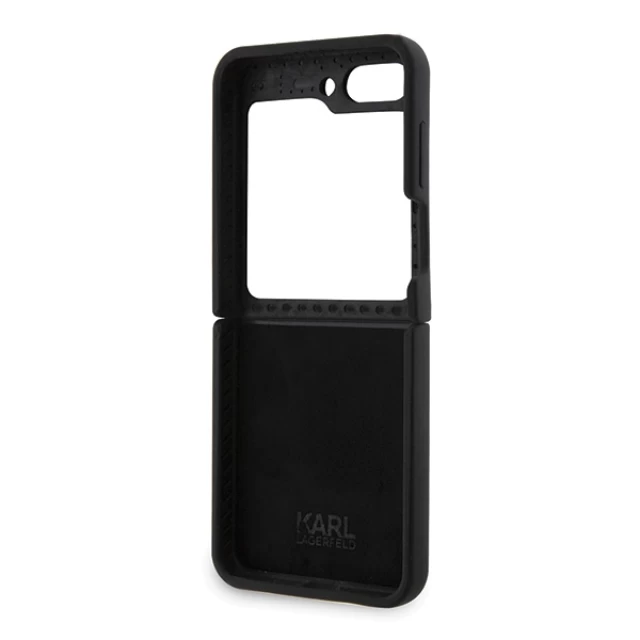 Чехол Karl Lagerfeld Silicone Ikonik для Samsung Galaxy Flip5 (F731) Black (KLHCZF5SNIKBCK)