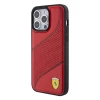 Чехол Ferrari Perforated Waves Metal Logo для iPhone 15 Pro Red (FEHCP15LPWAR)