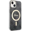 Чехол Guess 4G для iPhone 15 Plus | 14 Plus Black with MagSafe (GUHMP15MH4STK)