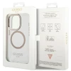 Чехол Guess Metal Outline для iPhone 15 Gold with MagSafe (GUHMP15SHTRMD)