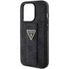 Чехол Guess Grip Stand 4G Triangle Strass для iPhone 15 Pro Max Black (GUHCP15XPGS4TDK)