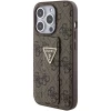 Чехол Guess Grip Stand 4G Triangle Strass для iPhone 15 Pro Brown (GUHCP15LPGS4TDW)