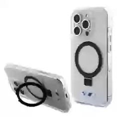 Чехол BMW Ring Stand M Collection для iPhone 15 Pro Clear with MagSafe (BMHMP15LURST)