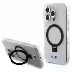 Чехол BMW Ring Stand M Collection для iPhone 15 Pro Max Clear with MagSafe (BMHMP15XURST)
