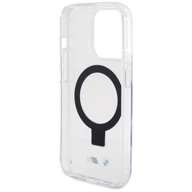 Чохол BMW Ring Stand M Collection для iPhone 15 Pro Max Clear with MagSafe (BMHMP15XURST)