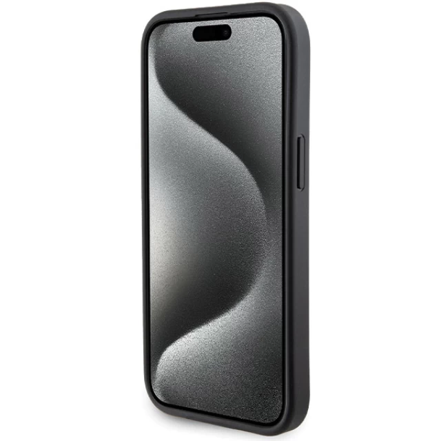 Чехол Ferrari Grip Stand для iPhone 15 Black (FEHCP15SGSPSIK)