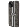 Чохол Guess 4G Printed Stripes для iPhone 15 | 14 | 13 Brown with MagSafe (GUHMP15SP4RPSW)