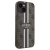 Чехол Guess 4G Printed Stripes для iPhone 15 | 14 | 13 Brown with MagSafe (GUHMP15SP4RPSW)