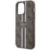 Чохол Guess 4G Printed Stripes для iPhone 15 Pro Max Brown with MagSafe (GUHMP15XP4RPSW)