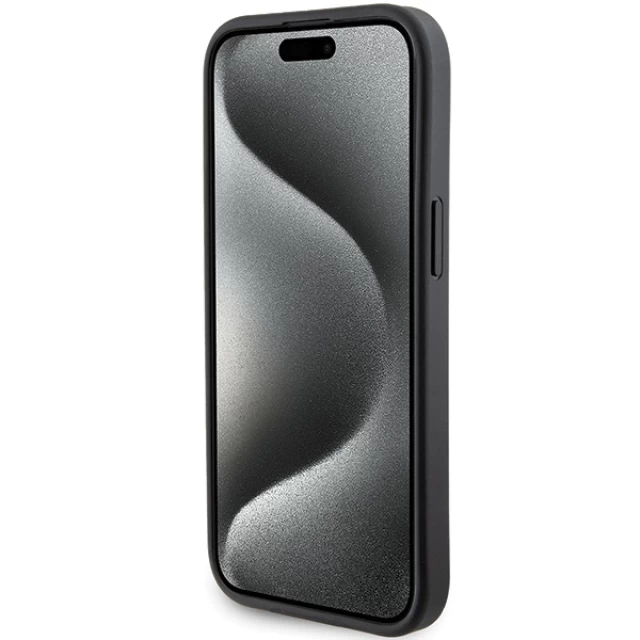 Чохол Karl Lagerfeld Gripstand Saffiano Choupette Pins для iPhone 15 Plus Black (KLHCP15MGSACHPK)