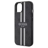 Чохол Guess 4G Printed Stripes для iPhone 15 | 14 | 13 Black with MagSafe (GUHMP15SP4RPSK)