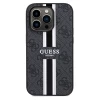 Чехол Guess 4G Printed Stripes для iPhone 15 Pro Black with MagSafe (GUHMP15LP4RPSK)