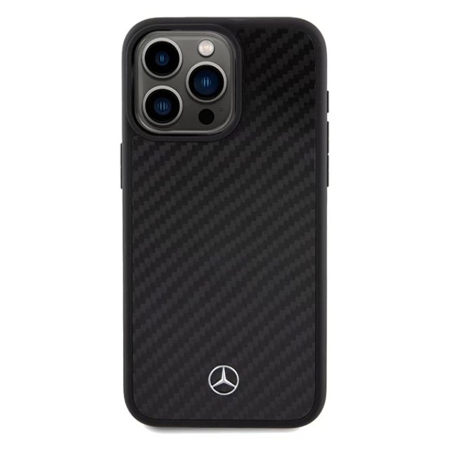 Чохол Mercedes Carbon Fiber Dynamic для iPhone 15 Pro Max Black (MEHCP15XRCABK)