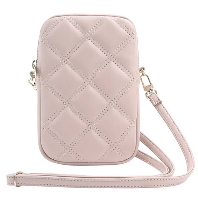 Сумка Guess 4G Triangle Metal Logo Wallet Zipper Pouch Pink (GUWBZPSQSSGP)