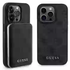 Чехол Guess 4G Metal Logo Hardcase and Powerbank 5000mAh для iPhone 13 Pro Black with MagSafe (GUBPM5P13L4GEMGK)