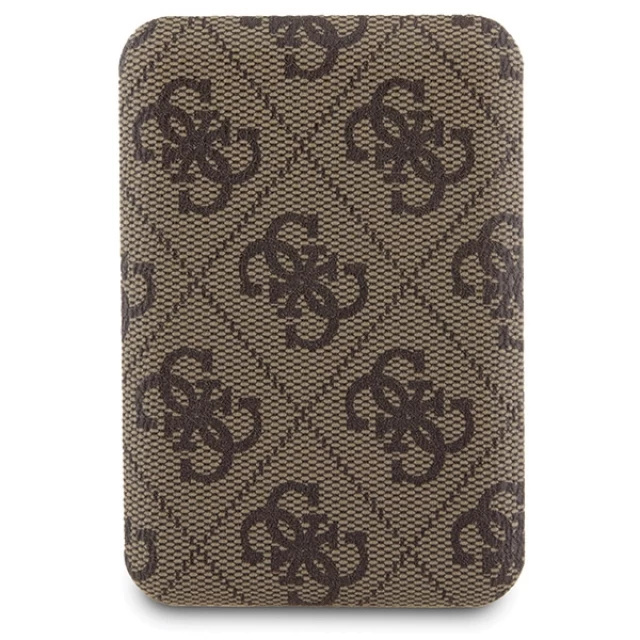 Чехол Guess 4G Metal Logo Hardcase and Powerbank 5000mAh для iPhone 15 Pro Max Brown with MagSafe (GUBPM5P15X4GEMGW)