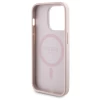 Чехол Guess 4G Metal Logo Hardcase and Powerbank 5000mAh для iPhone 15 Pro Pink with MagSafe (GUBPM5P15L4GEMGP)