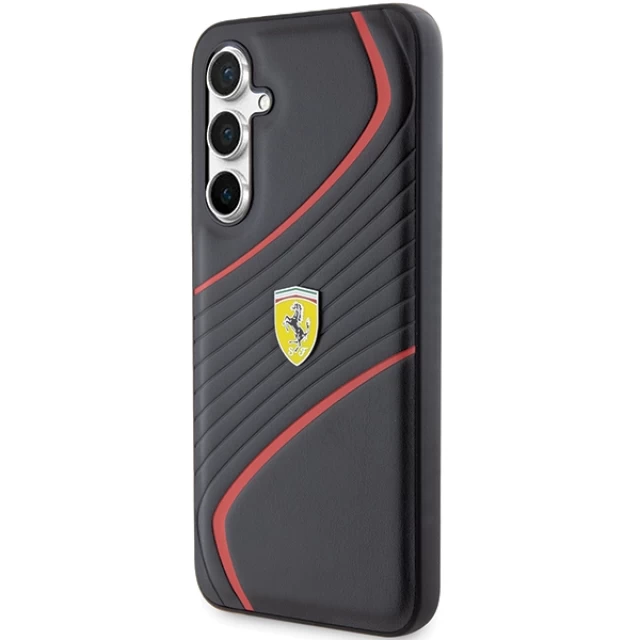 Чохол Ferrari Twist Metal Logo для Samsung Galaxy S23 FE (S711) Black (FEHCS23FEPTWK)