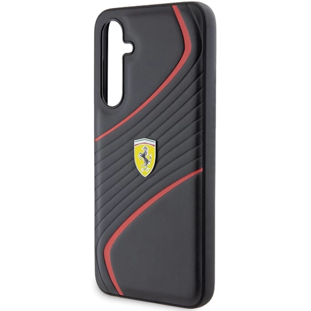 Чохол Ferrari Twist Metal Logo для Samsung Galaxy S23 FE (S711) Black (FEHCS23FEPTWK)