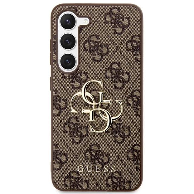 Чехол Guess 4G Big Metal Logo для Samsung Galaxy S23 FE (S711) Brown (GUHCS23FE4GMGBR)