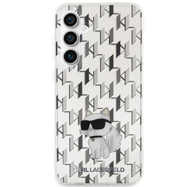 Чохол Karl Lagerfeld Monogram Choupette для Samsung Galaxy S23 FE (S711) Transparent (KLHCS23FEHNCMKLT)