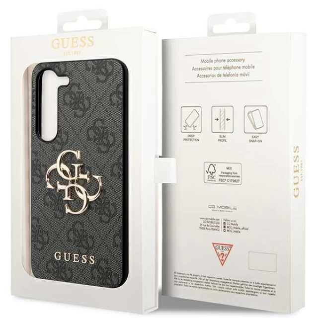 Чохол Guess 4G Big Metal Logo для Samsung Galaxy S23 FE (S711) Grey (GUHCS23FE4GMGGR)